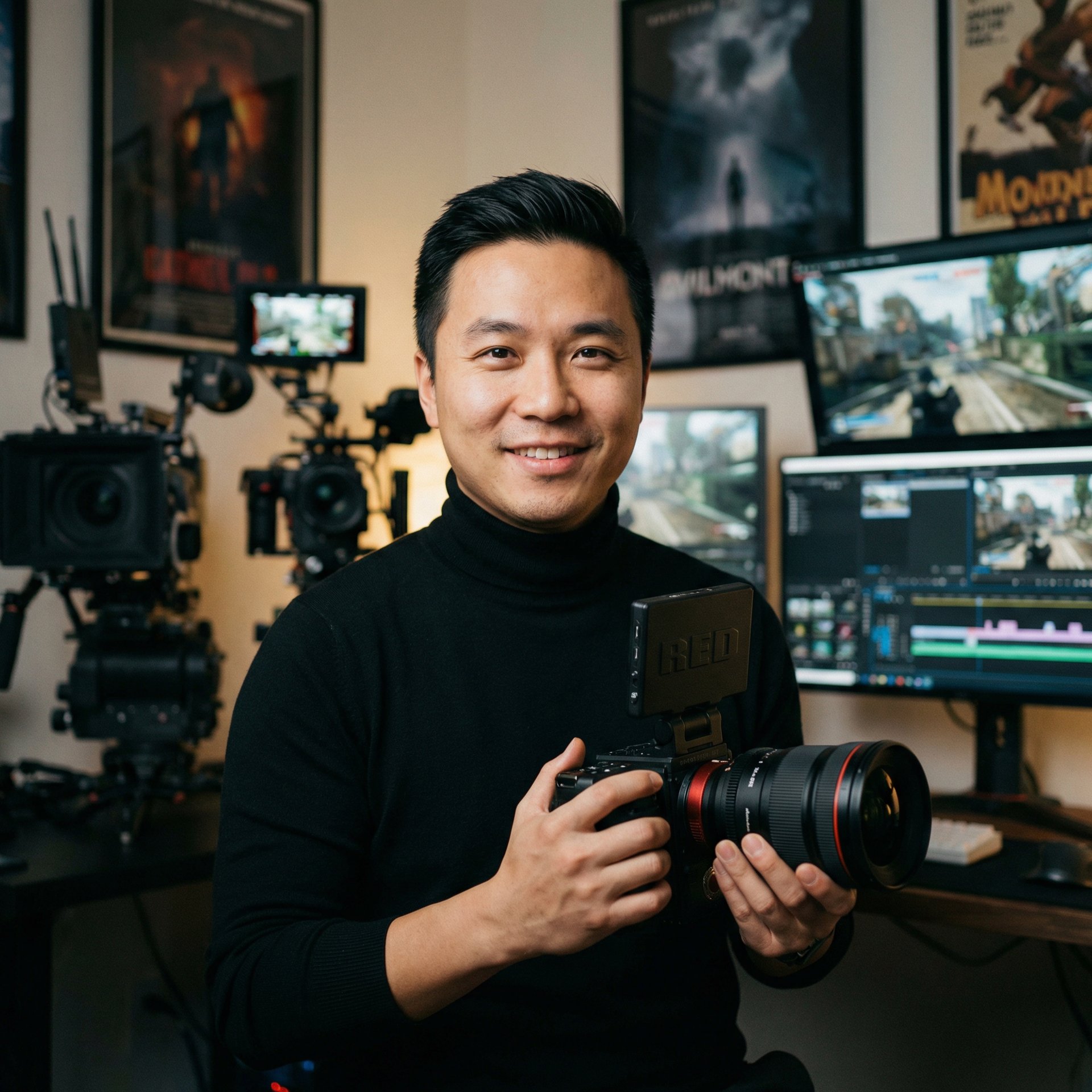 情侣自拍电竞摄影师